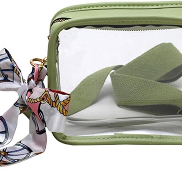 Women Clear Purse Small Shouler Crossbody Bag, Green - Picture 1 of 6